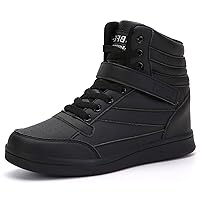 UBFEN Womens High Top Ankle Support Sneakers Vibrant Colour Hidden Wedge Heel Retro 80s Tennis Shoes for Girls Cosplay Removable Insole Footwear