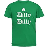 Old Glory St. Patricks Day Dilly Dilly Shamrock Mens T Shirt Irish Green SM