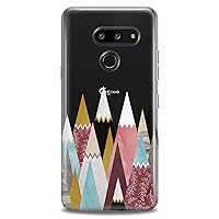 Case Replacement for LG G7 ThinkQ Fit Velvet G6 V60 5G V50 V40 V35 V30 Plus W30 Triangles Abstract Soft Geometric Flexible Silicone Slim fit Clear Pyramids Design Cute Cute Print Colored Women