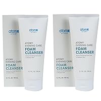 ATOMY Evening Care Foam Cleanser - 150ml x 2 pack, Facial Skincare Face Wash