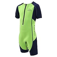 Aquasphere Stingray Short Sleeve Unisex Kids Wetsuit - 100% UV Protection, Long Lasting Quality Neoprene, Washer Dryer Safe, Warm Comfortable Fit for Diving Swimming Surfing - Boys & Girls