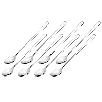 Long Handle Spoon, 8.3-inch Stainless Steel Iced Tea Spoon, Dessert, Ice Cream, Cocktail Stirring Spoons, Mixing Spoon, Set of 8