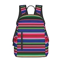 Colorful Mexican Stripes.Webp Print Simple And Lightweight Leisure Backpack, Men'S And Women'S Fashionable Travel Backpack