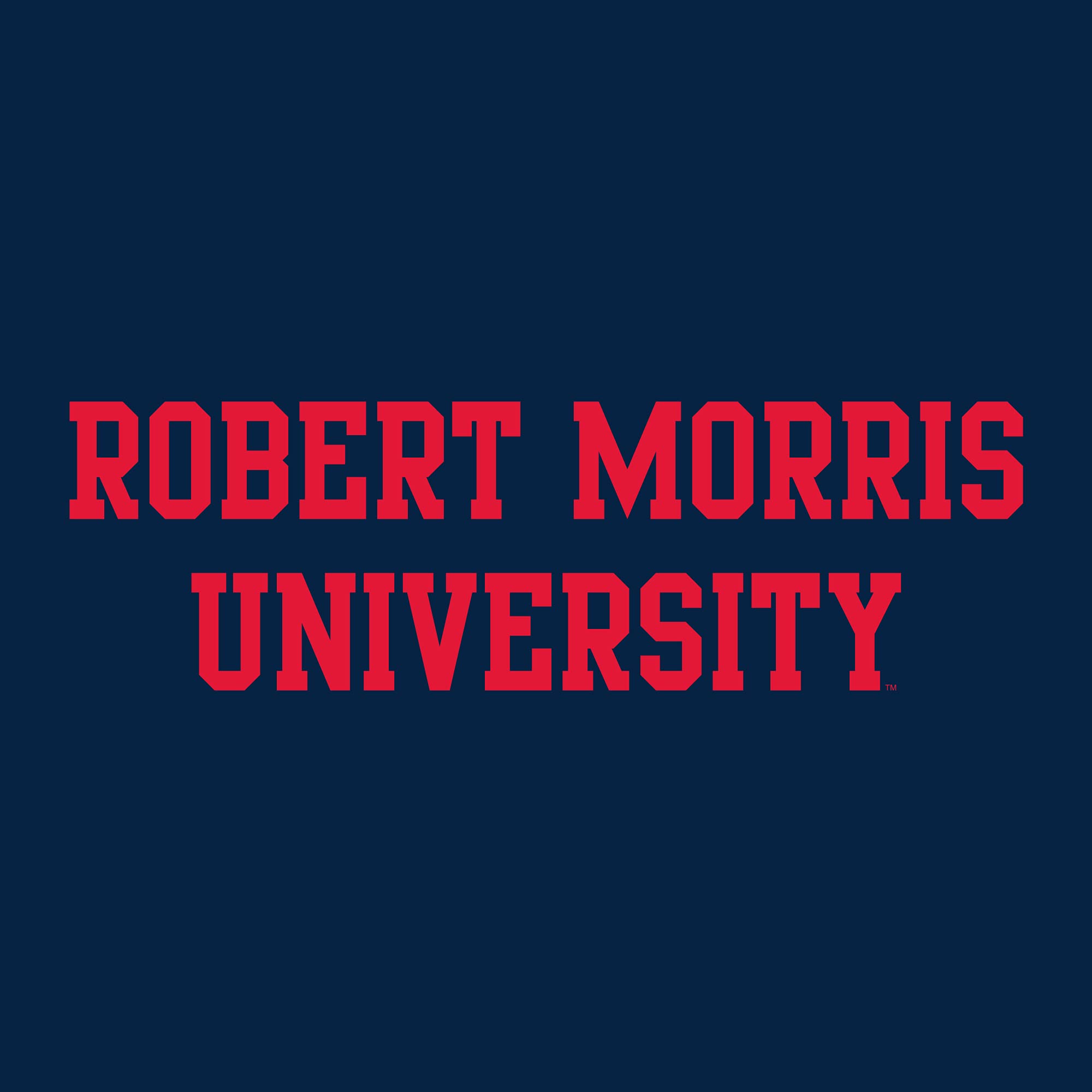 Robert Morris Colonials Basic Block, Team Color T Shirt, College, University