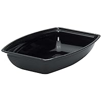 Cambro (RSB1419CW110) 12 qt Rectangle Ribbed Bowl - Camwear® [Case of 4]