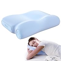 Cervical Neck Pillow for Pain Relief, 3-Layer Ergonomic Neck Pillow with Adjustable Pillow Riser for Side & Back Sleepers
