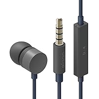 elago® E502M Control Talk in-Ear Earphones-Carrying Case Included (Compatible with iPhone 6/6+,5/5S,4/4S,Galaxy. Control-Talk with Built in Microphone)-[Dark Grey/Jean Indigo]