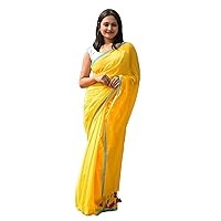 Traditional Wear Soft Handloom Cotton Silk Saree & Blouse Muslim Sari 984j