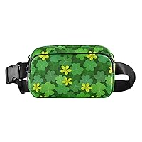 St Patrick's Day Shamrock Fanny Packs for Women Men Everywhere Belt Bag Fanny Pack Crossbody Bags for Women Fashion Waist Packs with Adjustable Strap Sling Bag for Travel Shopping Hiking Outdoors