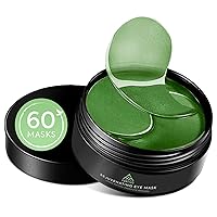Green Tea Eye Gel Pads, Under Eye Masks for Dark Circles and Puffiness, Nourishing Skin Treatment for Women