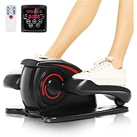 ANCHEER Under Desk Elliptical Machine, Leg Exercise Pro Machine Pedal Exerciser for Seniors as Seen on TV Portable Leg Exerciser While Sitting with Massage Pedal/LCD Monitor