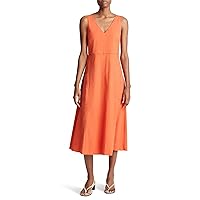 Vince Women's Relaxed V-Neck Pocketed Dress