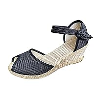 Summer Sandals for Women Breathable Slip on Orthopedic Sandals Roman Large Size Casual Outdoor Shoes