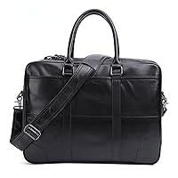 Men's Briefcase Business Retro Men's Men's Real-Leather Bag Computer Handbag Shoulder Bag