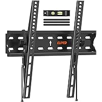 ELIVED UL Listed Tilting TV Wall Mount Bracket, Universal TV Mount Low Profile for 26-55 Inch Flat Screen TVs, Easy to Install with Tilting Knob, Fits 12