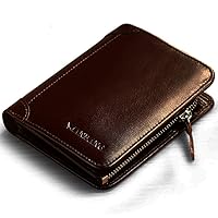 Men's Italian Genuine Cowhide Leather Extra Capacity RFID Bifold Wallet