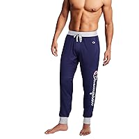 Champion Men's Sleep Jogger Pants, Men's Rib Cuff Sleep Pants, Comfortable Lounge Jogger Sweatpants for Men, 29.5