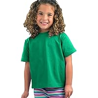 RABBIT SKINS Toddler Cotton Crewneck Short-Sleeve T-Shirt