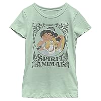 Disney Princess Spirit Animal V2 Girl's Heather Crew Tee