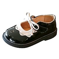 Warm Comfortable Toddler Little Girl Oxfords Dress Shoes Ballet Flats for Girl Party School Shoes Warm Beach