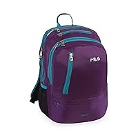 Fila Duel Tablet and Laptop Backpack, Purple TEAL2, One Size