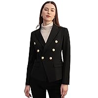 LilySilk Classic Double Breasted Blazer for Women with Soft Silk Lining, Business & Causal Style Blazer Jackets Slim Fit