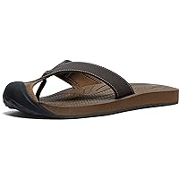 KEEN Men's Barbados Breathable Comfortable Sandals Toe Protection Flip-Flops
