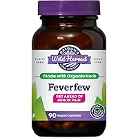 Non-GMO Feverfew (F.D.), Organic Herbal Supplements, 90 Count