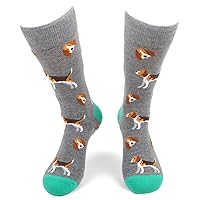 Men's Novelty Socks - Dogs & Cats - Multiple Colors/Multi-Pair Options