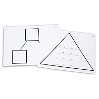 Didax Educational Resources Write-On/Wipe-Off Fact Family Triangle Mats: Addition Math Resource