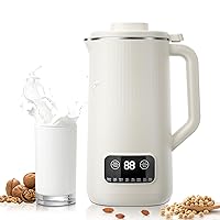 Nut Milk Maker Machine - Multi Automatic Almond Milk Machine with 10 Blades, Homemade Plant-Based Milk, Oat, Coconut, Soy, Dairy Free Beverages, Soy Milk Maker with Delay Start/Self Clean/Keep Warm