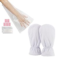 Paraffin Wax Bags for Hands and Feet, Segbeauty 200pcs Plastic Paraffin Wax Liners, Thick Paraffin Heated Hand SPA Mittens for Women Hot Wax Hand thera-py Paraffin Thermal treat-ment Wax Machine