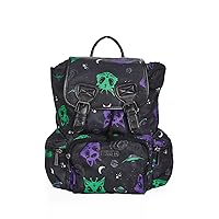Apparel Alien Cat Black Waterproof Alternative Sci Fi Grunge Punk Unisex Rucksack Backpack Bag, Black, One Size