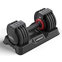 Adjustable Dumbbell 25LB Single Dumbbell Weight, 5 in 1 Free Weight Dumbbell with Anti-Slip Metal Handle, Suitable for Home Gym Exercise Equipment