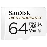 SanDisk SDSQQNR-064G-GH3IA Dash Cam Compatible MicroSD Card, 64GB, UHS-I, Class 10, U3, V30 Compatible, New Package