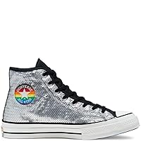 Converse Unisex Chuck Taylor Allstar 70 Hi 2 Way Sequin Rainbow Pride Sneakers-Multi