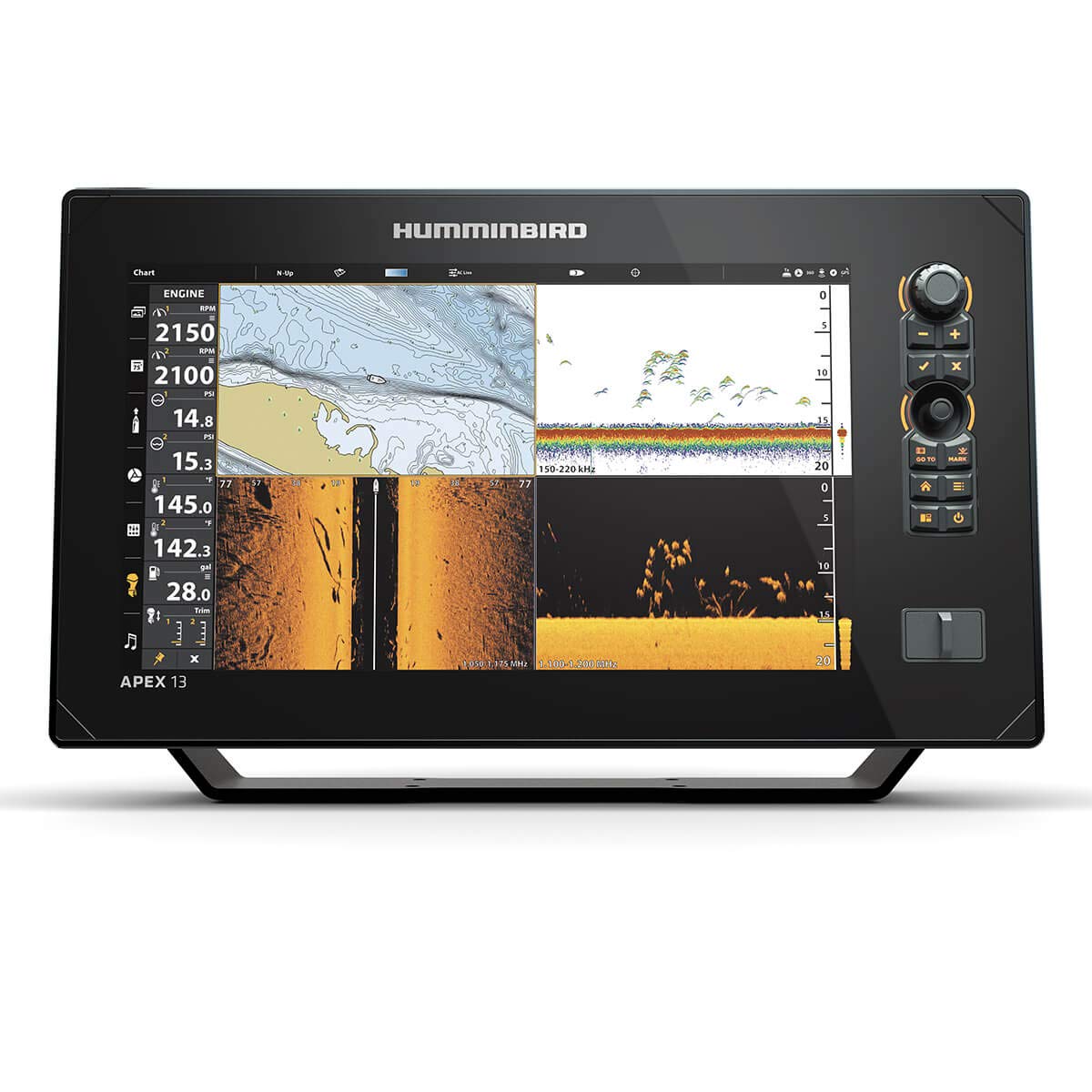 Humminbird 411470-1 APEX 13 MEGA SI+ CHARTPLOTTER