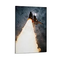 ARYGA Aviation Poster NASA STS-50 Space Shuttle Columbia Launch Rocket 1992 Poster (1) Canvas Poster Bedroom Decor Office Room Decor Gift Frame-style 20x30inch(50x75cm)