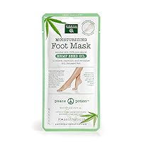 Earth Therapeutics Moisturizing Foot Mask with Hemp Seed Oil (1 Pair)