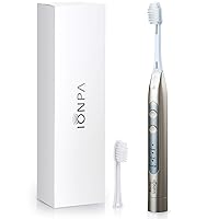 IONIC KISS IONPA DH Home Champagne Gold Ionic Power Electric Toothbrush Black, Easy-to-use, Brushing Timer, 3 Modes, 2 Soft Extended Filament Brush Heads Made in Japan, You, hyG, DH-311CG