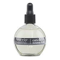 Cuccio Naturale Revitalizing ,Hydrating Oil For Repaired Cuticles Overnight - Remedy For Damaged Skin And Thin Nails - Paraben, Cruelty-Free Formula - Peach And Vanilla - 2.5 Oz