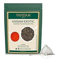 VAHDAM, Assam Exotic Summer Black Tea(100g) + Pyramid Tea Infuser