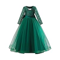 Girls Plaid 2023 New Children's Dress Middle and Big Children's Lace Wedding Dress Long Mesh Tutu Skirt Princess