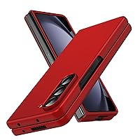 for Galaxy Z Fold 5 5G Case,Lightweight,Slim Fit Drop Protection Rugged Shockproof Cover for Samsung Galaxy Z Fold 5 5G,Slim Thin Hard PC Shockproof Protective Phone red 4-Z Fold5-03-CP