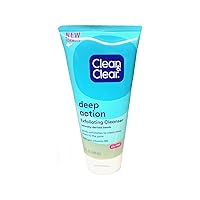 Deep Action Oil-Free Exfoliating Face Scrub for Deep Pore Cleansing, Cooling Face Wash with Natural Exfoliating Beads, Refreshing and Exfoliating Face Scrubber, 5 oz