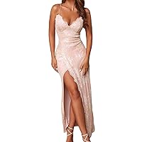Dress Cover Up,Women's Sexy Suspender Slim Sequin Dress Evening Gown Long Women Semi Formal Dresses Gown