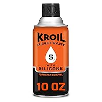 Kroil Penetrating Oil with Silicone (Aerosol Spray-10oz Can-Single) | Penetrant for Rusted Bolts, Metal | Lubricant for Hinges, Chains, Moving Parts (SK102)