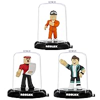 Roblox Action Collection - 15th Anniversary Domez Collectible Work at a Pizza Place: Pizza Delivery Guy, Welcome to Bloxburg: Tom, Jailbreak: Inmate 3-Pack [Includes 3 Exclusive Virtual Items]