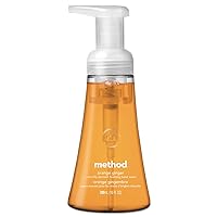 Method 01474 Foaming Hand Wash, Orange Ginger, 10 oz Pump Bottle, 6/Carton