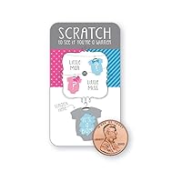Creative Converting 94041 Gender Reveal Scratch Off Game, Multicolor
